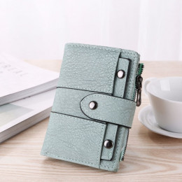 Kobiety portfel proste Retro nity portfel portmonetka posiadaczy kart torebka dla dziewczynek torebka mały portfel panie Bolsa F