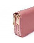 Kobiety długie portfele moda Zip portmonetki kobiet ponadgabarytowych torebki skórzane marki Retro panie zamek damski portfel ka