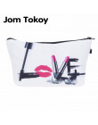 Jom Tokoy moda marka kosmetyczne organizator torba do przenoszenia ciepła drukowania kobiet podróży makijaż torba przenośna kosm