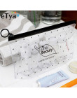 ETya moda kobiety przezroczyste kosmetyczki PVC przezroczyste kosmetyczki organizator podróży niezbędne Beauty Case produkt do k