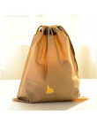 Wodoodporna torba ze sznurkiem kosmetyczka do kąpieli Cartoon torby podróżne na ubrania organizer na obuwie kieszeń kosmetyczka 
