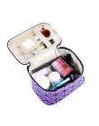 Funkcjonalna kosmetyczka kobiety moda PU skóra podróży, co zrobić, jeśli niezbędne organizator Zipper Makeup Case pokrowiec zest