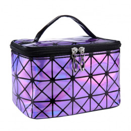 Funkcjonalna kosmetyczka kobiety moda PU skóra podróży, co zrobić, jeśli niezbędne organizator Zipper Makeup Case pokrowiec zest