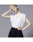2019 lato styl bluzka kobiety moda biała szyfonowa elegancka koszula damska odzież robocza biuro panie OL topy kobiety odzież