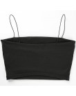 HEYounGIRL Hollow Out Sexy Crop Top kobiety na co dzień bez rękawów pasek Tank Tops koszulki z krótkim rękawem Lady czarny Fitne