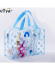 ETya moda Dot kobiety podróży przezroczysty PVC kosmetyczne torby moda wodoodporna Neceser makijaż etui toaletowe Wash bag torba