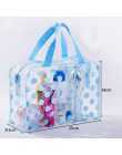 ETya moda Dot kobiety podróży przezroczysty PVC kosmetyczne torby moda wodoodporna Neceser makijaż etui toaletowe Wash bag torba