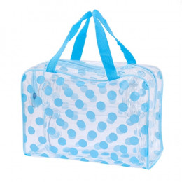 ETya moda Dot kobiety podróży przezroczysty PVC kosmetyczne torby moda wodoodporna Neceser makijaż etui toaletowe Wash bag torba