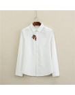 Kobiety bluzka 2018 nowy Casual marka z długim rękawem bawełna Oxford biała koszula kobieta koszule do biura doskonała jakość Bl