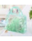 ETya PVC przezroczyste torby kosmetyczne kobiety podróży wodoodporna jasne Wash organizator pokrowiec uroda zamek makijaż Case t