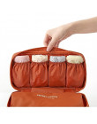 Nie przegap biustonosz bielizna torba podróżna walizka organizator kobiety kosmetyczne torba bagażu organizator dla bielizna mak
