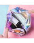Miyahouse laserowa kosmetyczka kobiety makijaż Case PVC przezroczyste kosmetyczny organizator etui kobiet torebka typu jelly Bag