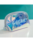 Miyahouse laserowa kosmetyczka kobiety makijaż Case PVC przezroczyste kosmetyczny organizator etui kobiet torebka typu jelly Bag