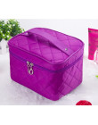 Pudełko kosmetyczne nowa pikowana profesjonalna kosmetyczka damska torebka podróż makijaż torba do przechowywania dużej pojemnoś