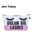 Jom Tokoy kosmetyczne organizator torba dream big rzęsy drukowanie kosmetycznych torba moda kobiety marka makijaż torba