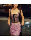 LVINMW Sexy Mesh Polka Dot druku piersi Slash Neck crop top 2019 lato kobiety bez rękawów Camisole Top kobiet Streetwear Tshirt