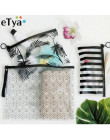 ETya kobiety moda kosmetyki torby kosmetyczki z PCV organizator podróży niezbędne Beauty Case torba do makijażu produkt do kąpie
