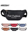 AIREEBAY 2019 moda kobiety Fanny Pack czarny kobiet talii torby PU skóra różowy małe saszetka na pasek dla pani telefon podróży 