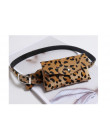 Kobiety talii torba Fanny Pack torba Leopard drukuj podróż w stylu Vintage talii opakowanie etui na telefon komórkowy kobiet kur