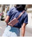 Moda miękkie PU skóra talii torba w klatce piersiowej torba dla kobiet stałe Messenger torba na ramię eleganckie mini telefon to