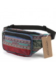 Annmouler moda kobiety Waist Pack 6 kolorów tkaniny Fanny Pack podwójne zamek błyskawiczny w klatce piersiowej torba w stylu boh