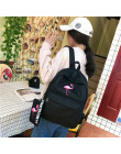 Plecaki marka kobiety proste Flamingo drukowanie plecak dla nastoletnich dziewcząt laptopa torby szkolne Mochila 2019