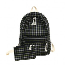 Moda kobiety plecak uczeń dziewczyna torba szkolna nowa torba podróżna w stylu Plaid torba na ramię dla kobiet 2019 plecak pleca