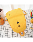 Księżyc drewna wysokiej jakości płótnie drukowane serca żółty plecak koreański styl torba podróżna dla studentów dziewczyny torb