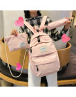 Komplet szkolny damski młodzieżowy dziewczęcy plecak kosmetyczka piórnik czarny niebieski różowy beżowy