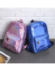 Plecak holograficzny podróżny do szkoły dla dziewczyny kobiet