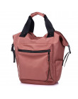 Na co dzień Nylon wodoodporny plecak kobiet o dużej pojemności podróży książki torby dla nastoletnich dziewcząt studenci różowy 