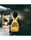 Harajuku jasne na płótnie list kobiet torby plecaki szkolne dla nastoletnich dziewcząt kobiet wysokiej jakości podróży plecak Bo