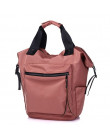 Na co dzień Nylon wodoodporny plecak kobiet o dużej pojemności podróży książki torby dla nastoletnich dziewcząt studenci różowy 
