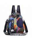 Nowy wielofunkcyjny plecak kobiety wodoodporna Oxford plecak kobiet przeciw kradzieży plecak tornister dla dziewcząt 2019 Sac Do