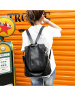 Moda koreański Anti-theft torba szkolna dla dziewcząt wielofunkcyjny wodoodporna kobiet plecak proste torby na ramię dla kobiet 