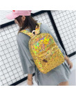 Duże torby podróżne plecak laserowy kobiety mężczyźni dziewczyny torba PU skóra holograficzny plecak torby szkolne dla moda dla 
