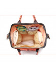 Duża pojemność mumia torba podróży plecak moda marka projektant torba pielęgnacyjna dla niemowląt mama plecak kobiety Carry torb