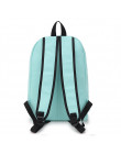 Moda damska plecak jednolity kolor torba podróżna na co dzień torba na ramię dla nastoletnich dziewczyna nowy torba szkolna plec