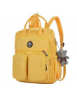 Dziewczyna płótno uczeń plecak plecak torba szkolna z sierści tornister słodkie hafty pakiet College wiatr plecak