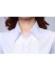 Moda formalna koszula kobiety odzież 2019 nowy Slim z długim rękawem biała bluzka elegancki OL panie biurowe Work Wear bluzka w 