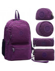 ACEPERCH dorywczo oryginalne Bolsa tornister plecak dla nastolatki wodoodporny Nylon Laptop Mochila Escolar z pęku kluczy