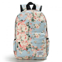 Miyahouse świeże Style kobiety plecaki kwiatowy Print Bookbags płótno plecak torba szkolna dla dziewczyn plecak damski plecak po