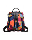 Xiniu kobiety dzikie podróży plecak kolorowe Oxford tkaniny torba uczeń plecak znane marki PU skórzane torby Zaino da donna 35