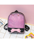 Przezroczysty plecaki kobiety Harajuku łuk-knot Itabags torby szkolne torby dla nastolatków dziewczyny projektant Ita torba Book