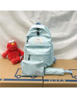 Zestaw szkolny plecak piórnik torebka komplet dla nastolatków dziewczyn chłopców modny pakowny