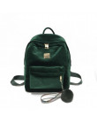 TTOU welur plecak kobiet torby szkolne dla nastoletnich dziewcząt kobiet aksamitna pani na co dzień całkiem ładny plecak podróży
