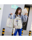 4 Pcs Set Fashion Backpack Women Leisure Back Pack Japan Ladies Knapsack Casual Women Teenage Girls Classic Bagpack School Bags