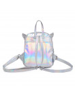HTNBO torby dla kobiet 2019 moda dziewczyna laserowe cekiny torba szkolna plecak tornister kobiet podróży torba na ramię mochila