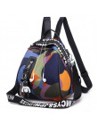 Wodoodporne Oxford plecaki kobiety geometryczny wzór szkoła torby dla nastolatków dziewczyny plecak szkolny podróży kobieta torb