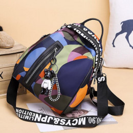 Wodoodporne Oxford plecaki kobiety geometryczny wzór szkoła torby dla nastolatków dziewczyny plecak szkolny podróży kobieta torb